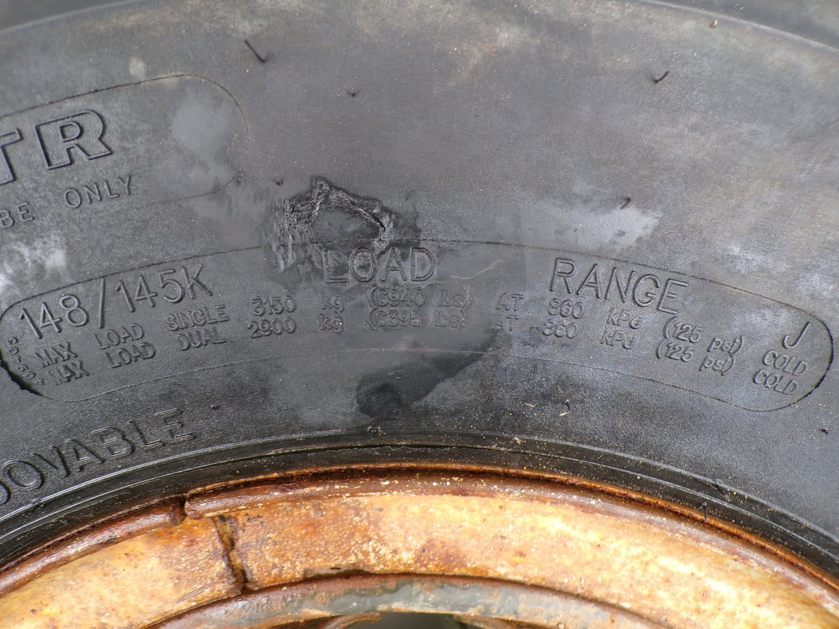 10.00R15 Goodyear G114 Used on 6 hole Wheel
