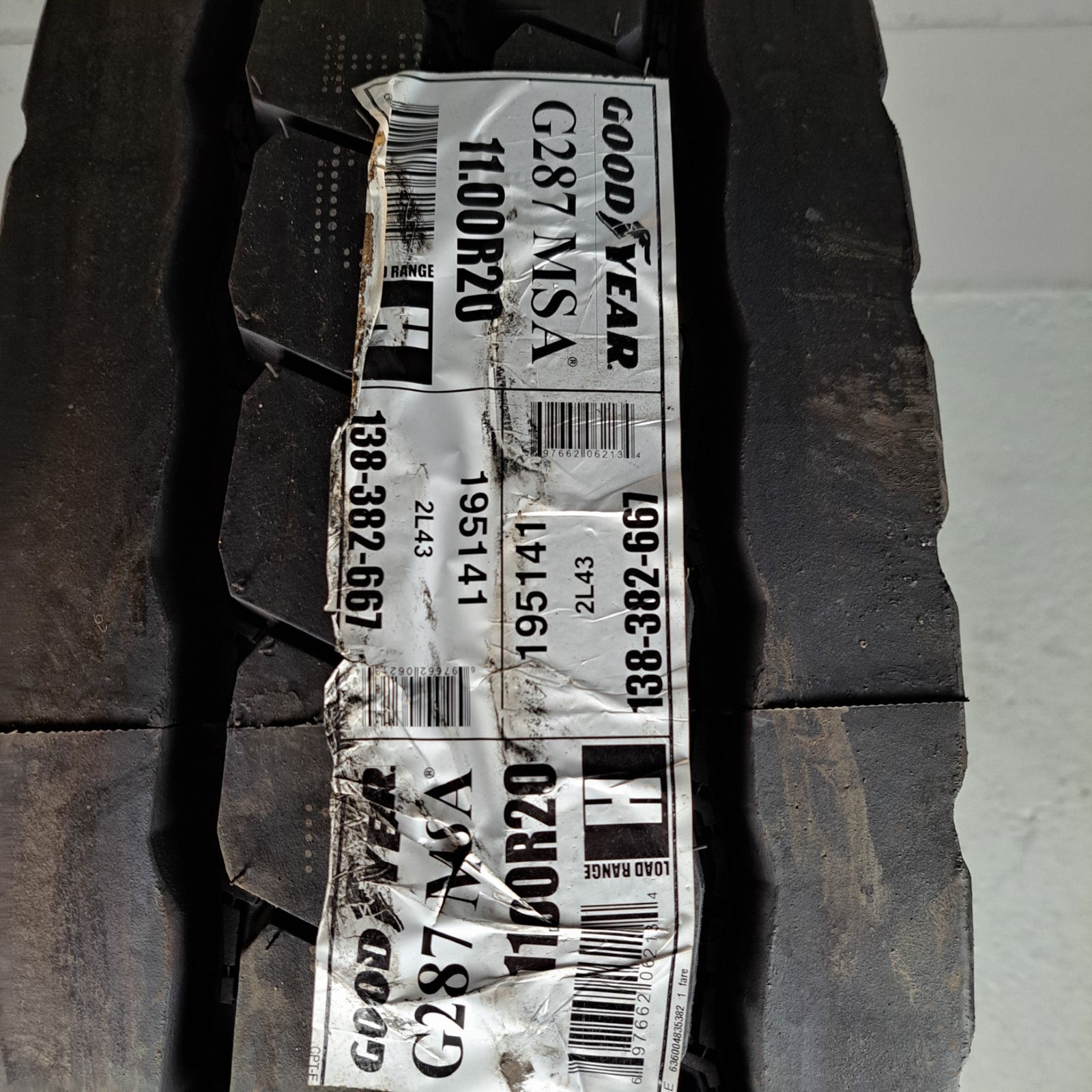 11.00R20 Goodyear G287 MSA