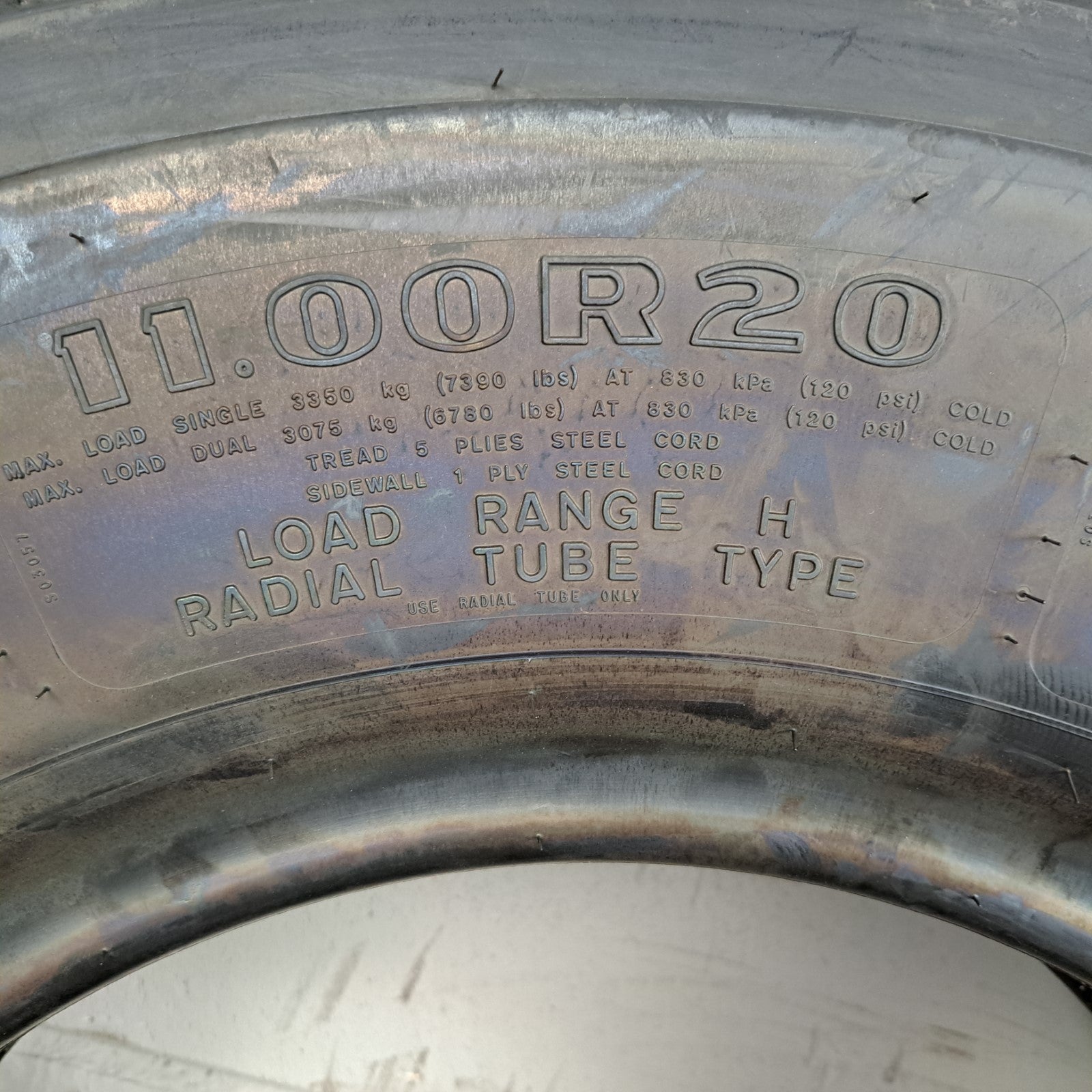 11.00R20 Goodyear G287 MSA