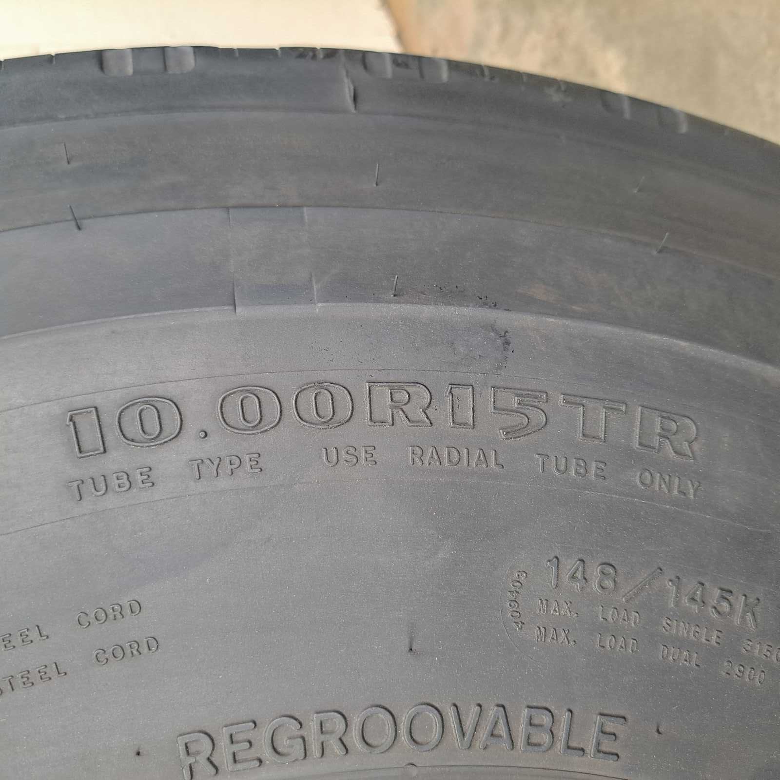 10.00R15 Goodyear G114 Used on 10 hole used wheel