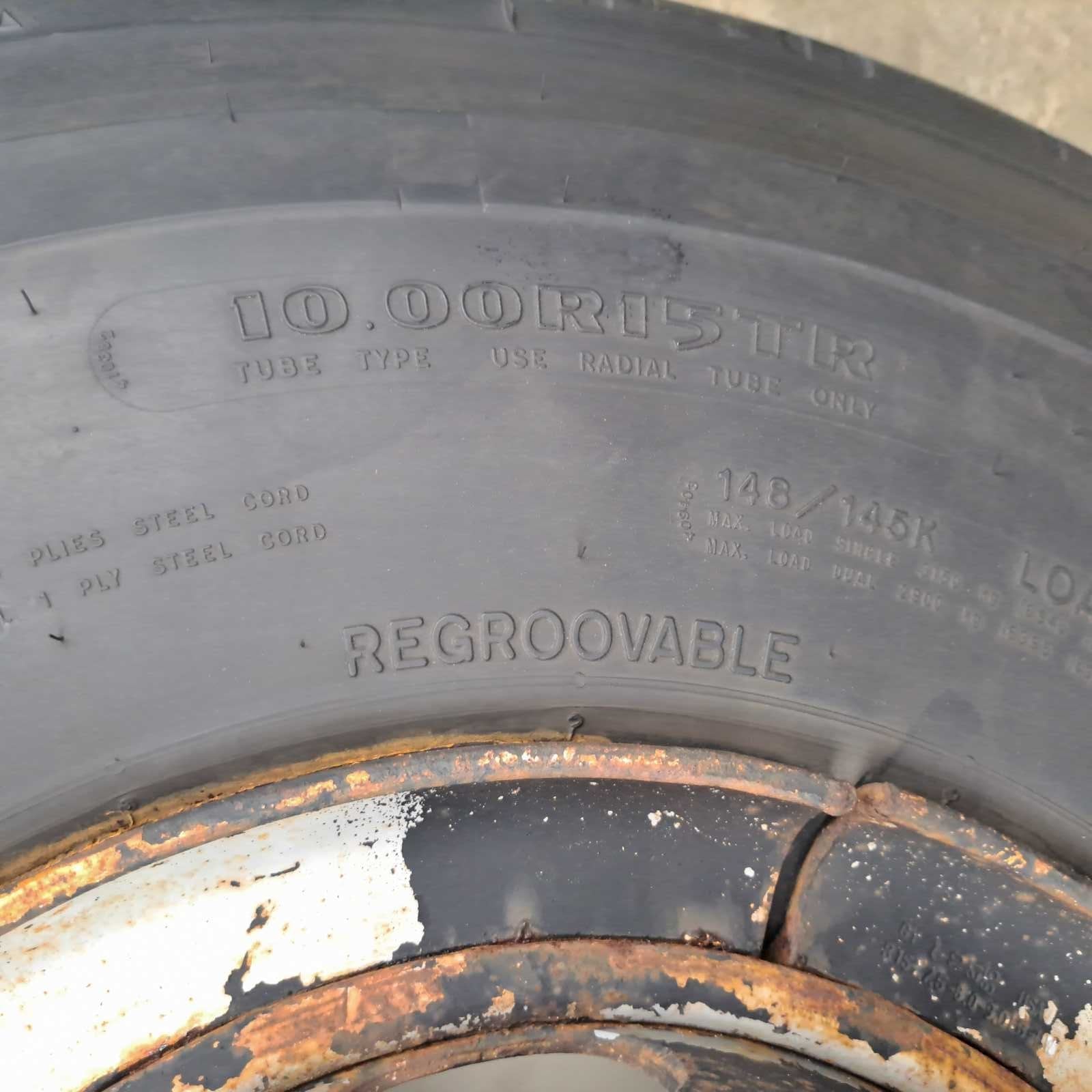 10.00R15 Goodyear G114 Used on 10 hole used wheel