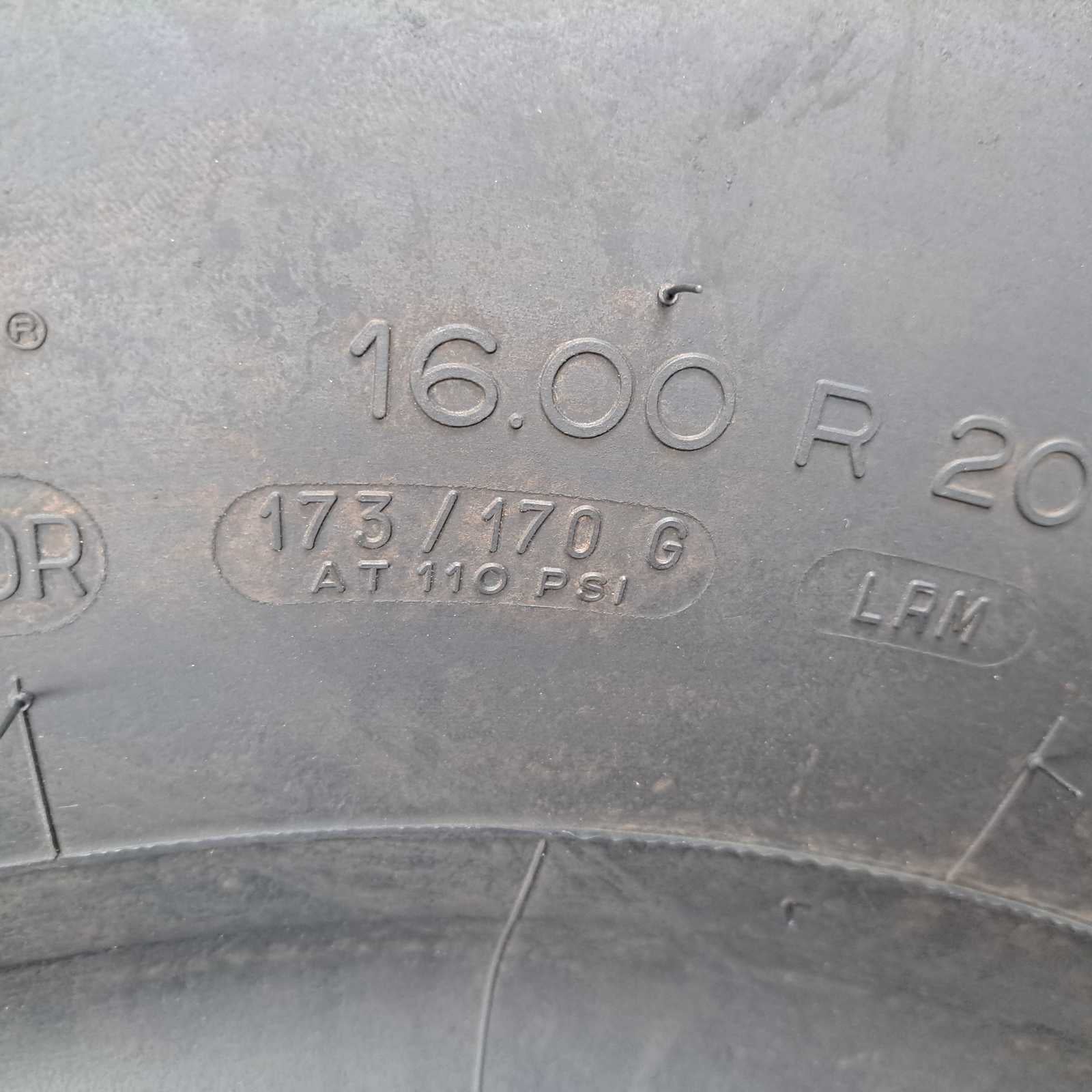 16.00R20 Michelin XZL Used