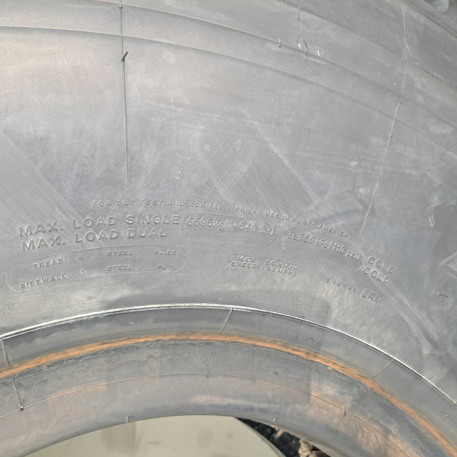 16.00R20 Michelin XZL Agricultural use only