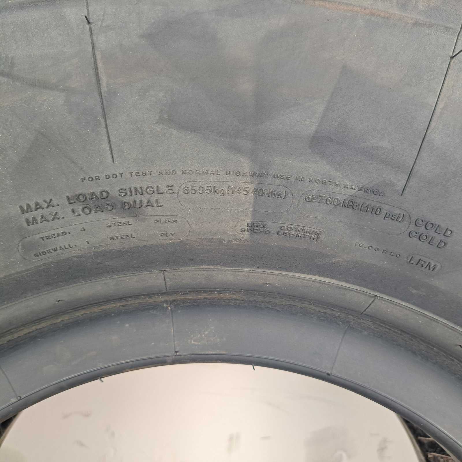 16.00R20 Michelin XZL Agricultural use only