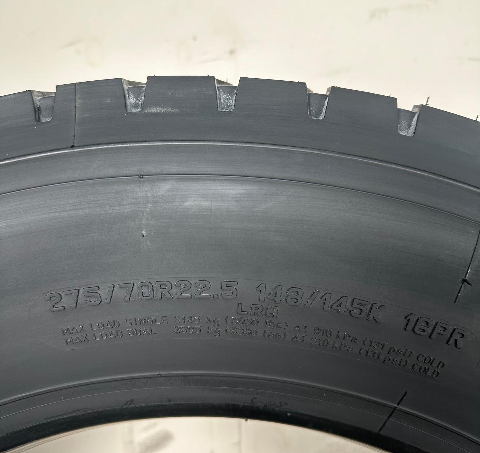 275/70R22.5 Double Coin RLB490 NEW