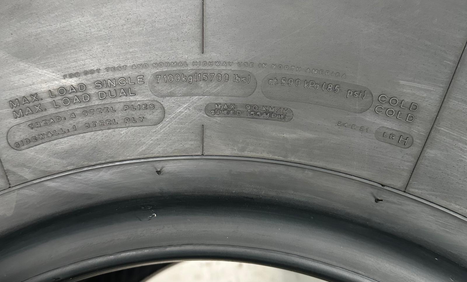 24R21 Michelin XZL used