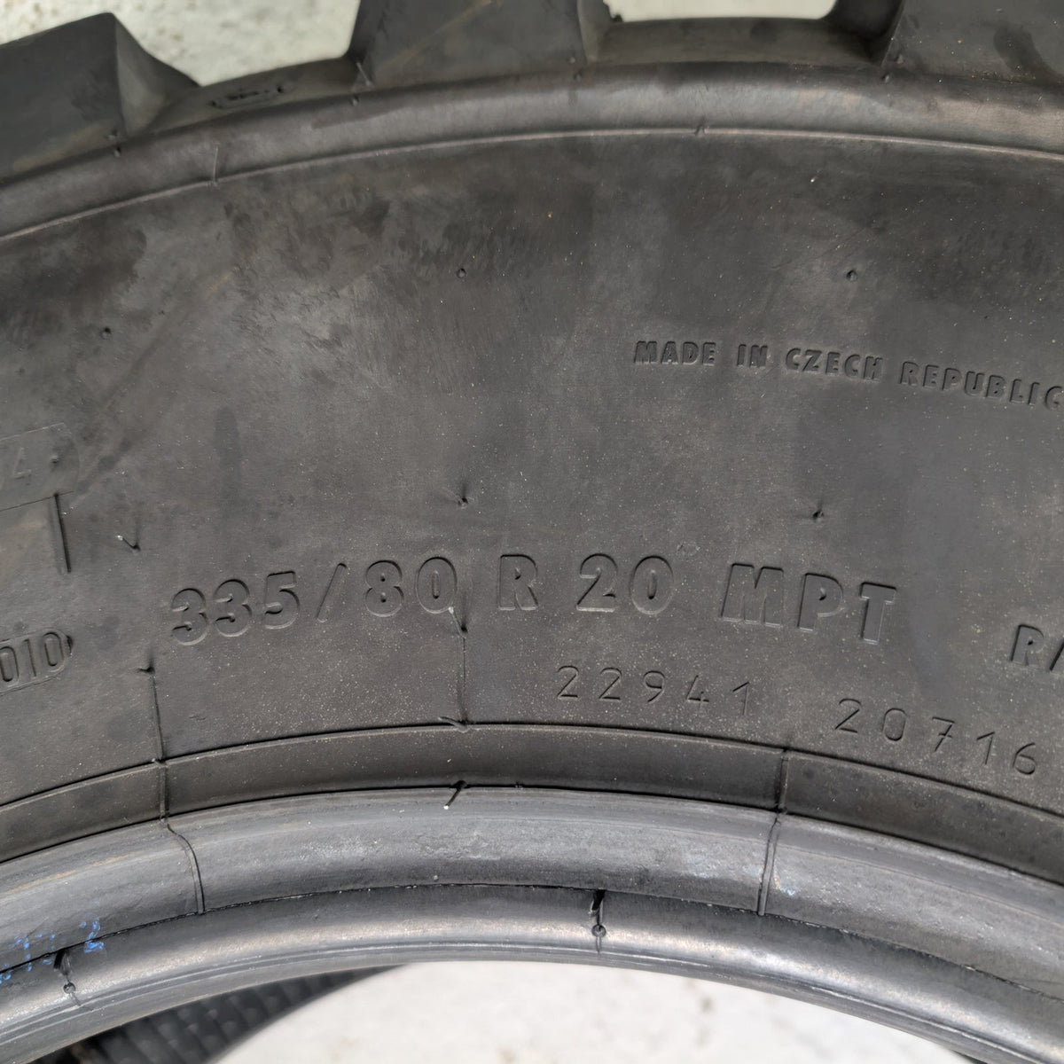 335/80R20 Continental MPT81 Used