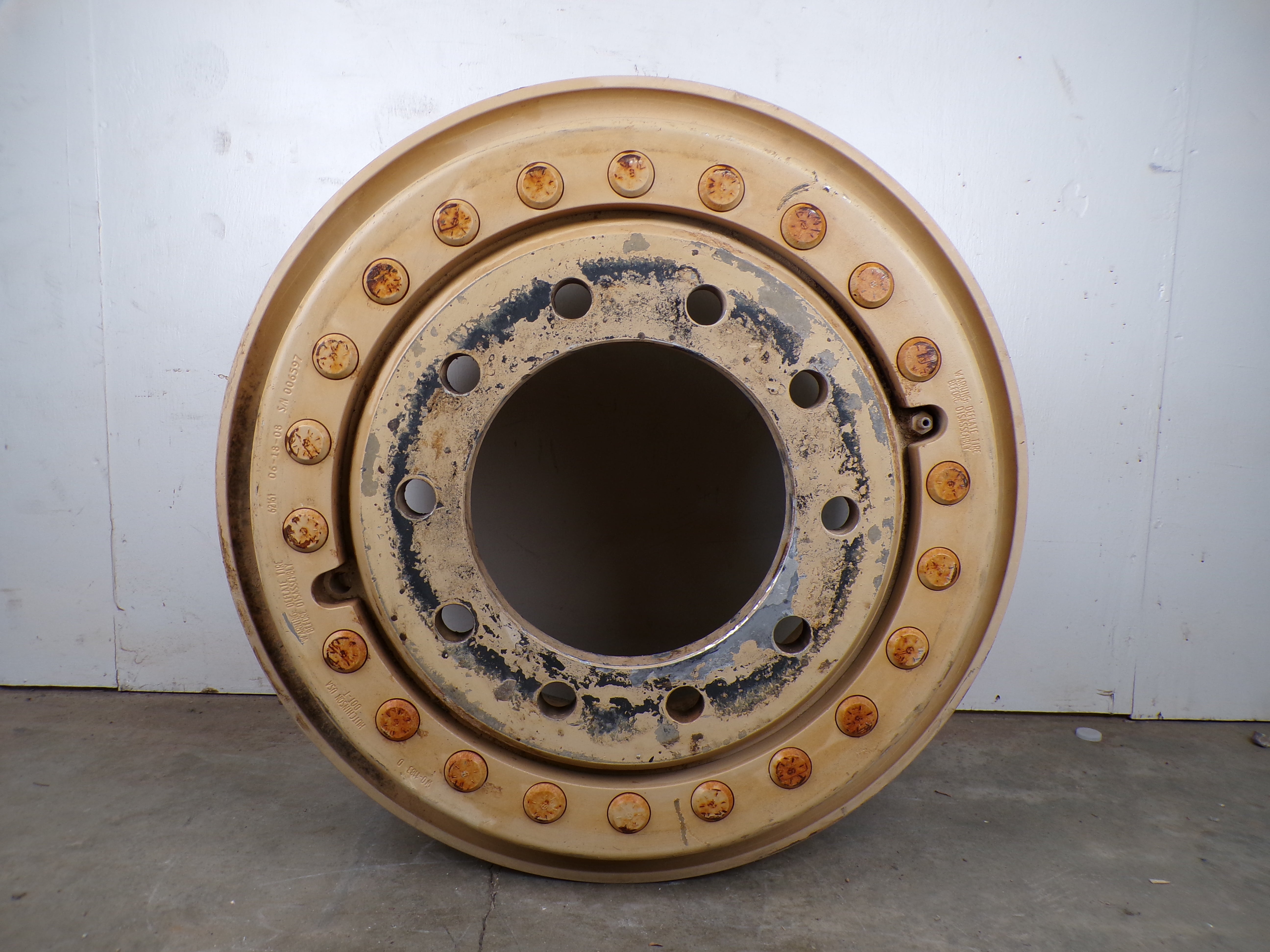 MRAP wheel Dually Hutchinson Aluminum Military 20x8 Rim Used