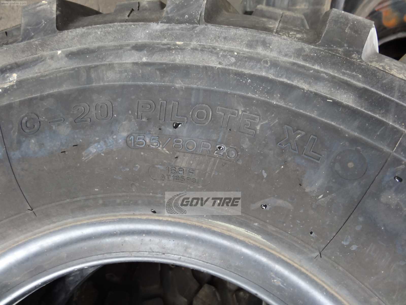 15.5/80R20 G-20 Michelin XL Pilote (395/85R20) Used