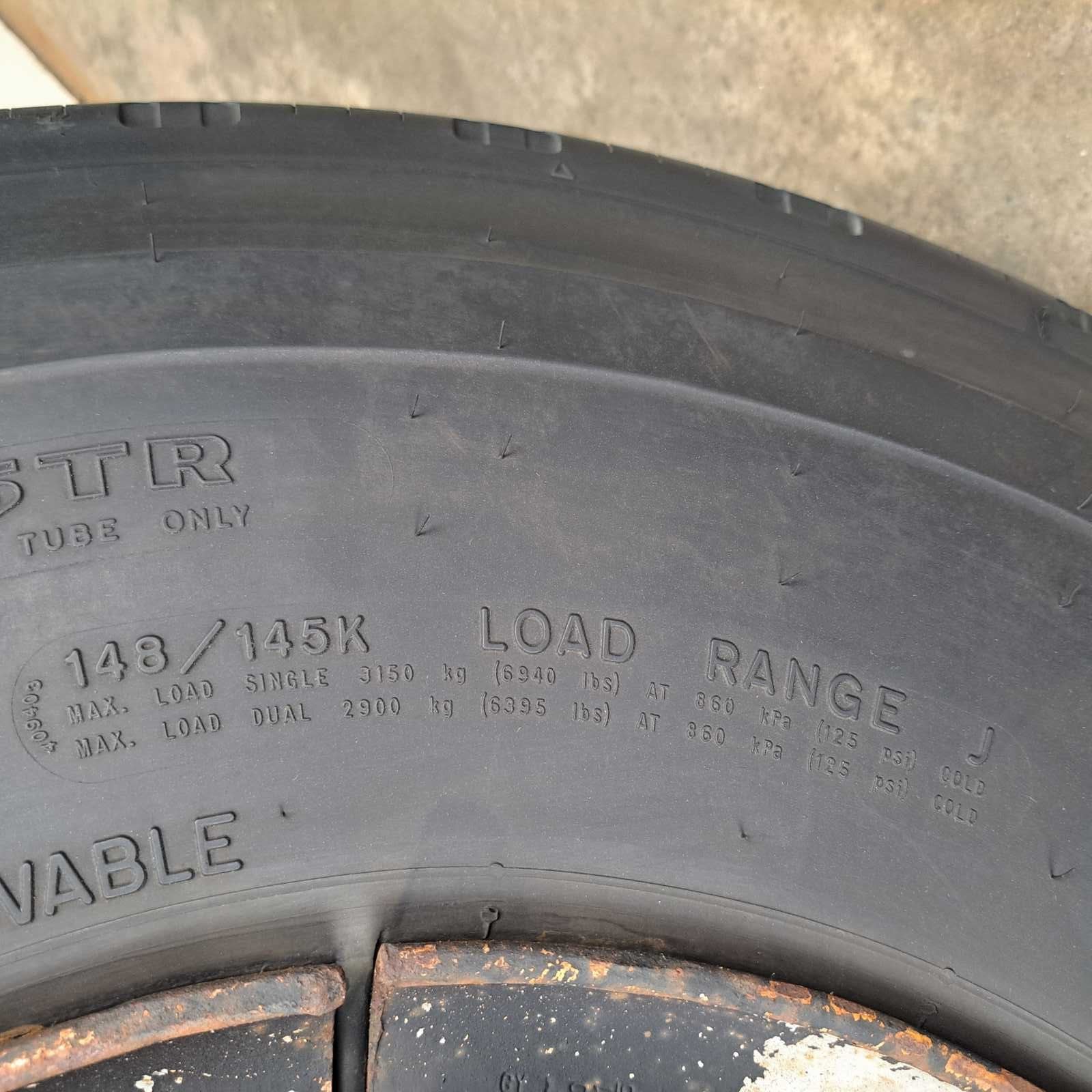 10.00R15 Goodyear G114 Used on 10 hole wheel