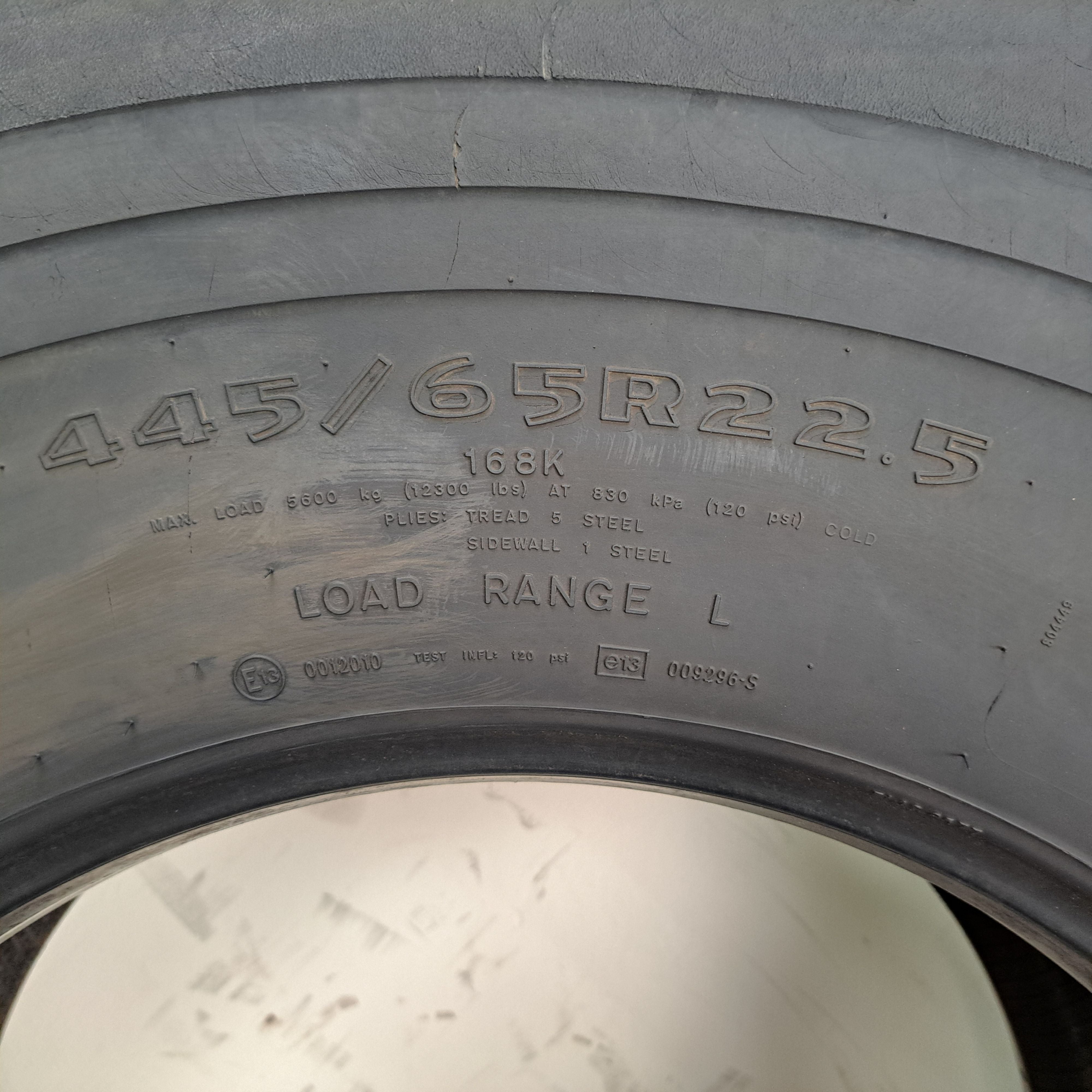 445/65R22.5 Goodyear G296 MSA Used
