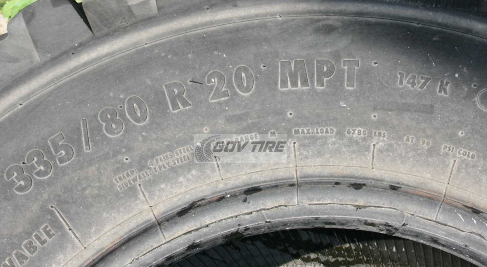 335/80R20 Continental MPT81 Used